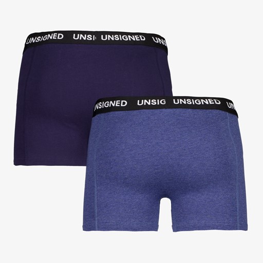 Heren boxershorts 2-pack blauw