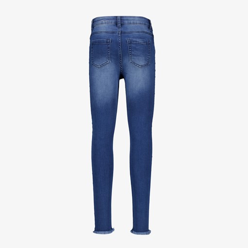 Meisjes skinny jeans donkerblauw