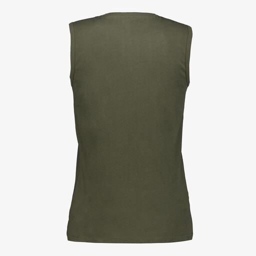 Basic heren singlet donkergroen