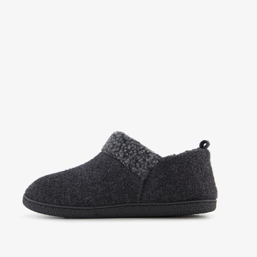 Gevoerde heren pantoffels zwart