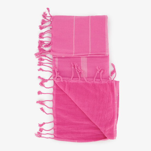 Hamamdoek tweezijdig roze