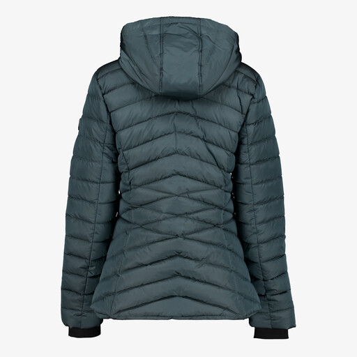 Gewatteerde dames outdoor jas blauw