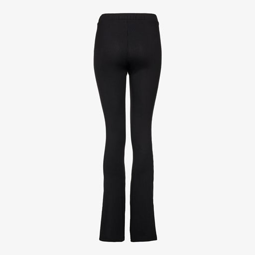 Dames flared rib broek