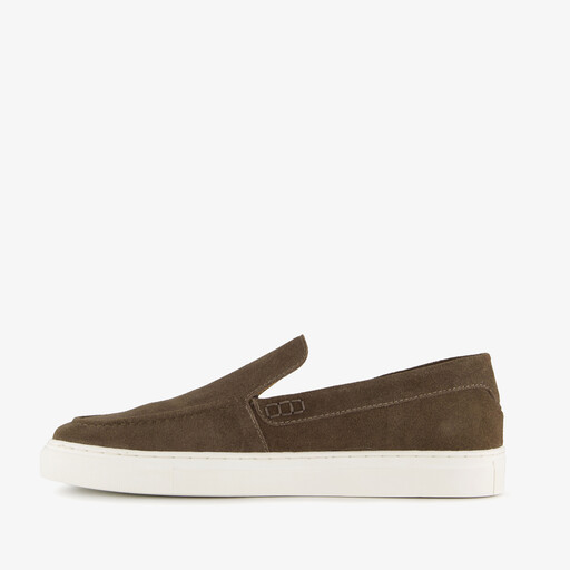 Suede heren instappers