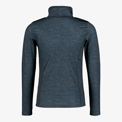 Kinder skipully met rits blauw