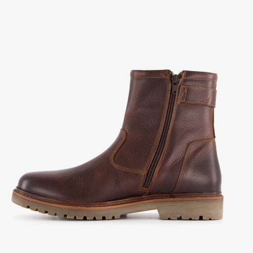 Gevoerde leren heren boots bruin