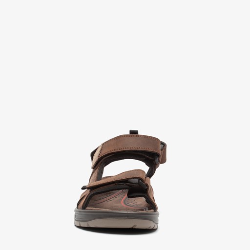 Leren heren sandalen bruin