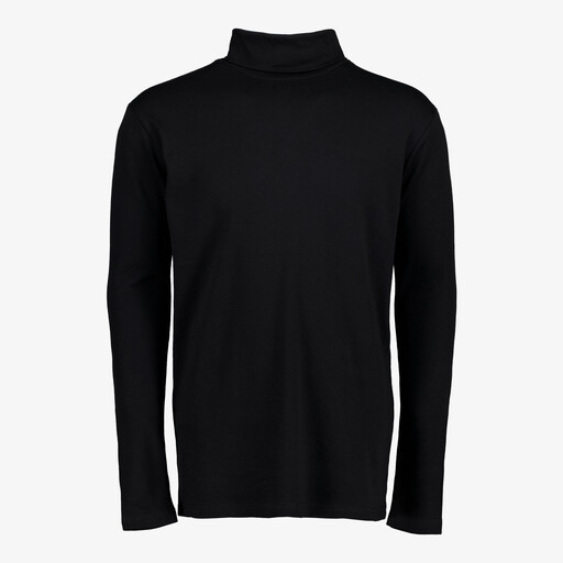 Heren skipully met rollneck zwart