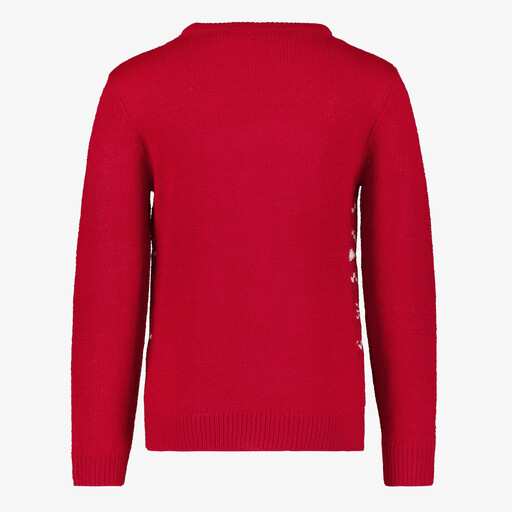 Kinder kersttrui met rendier rood