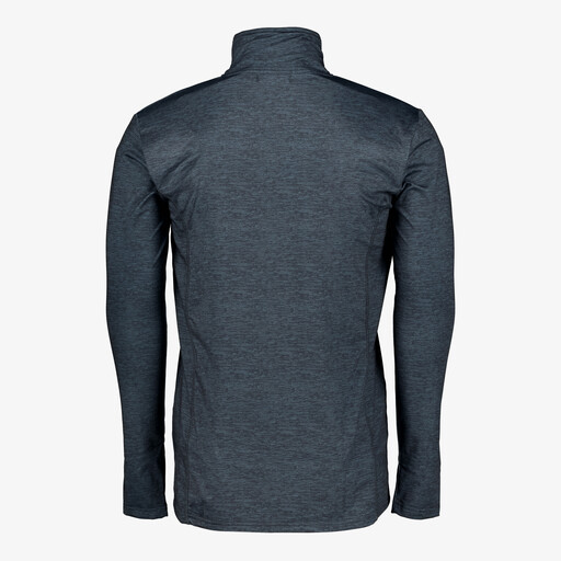 Heren skipully met rits blauw