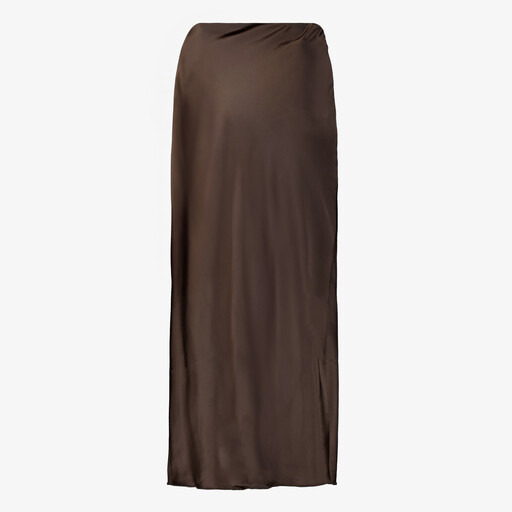 Dames maxi rok bruin