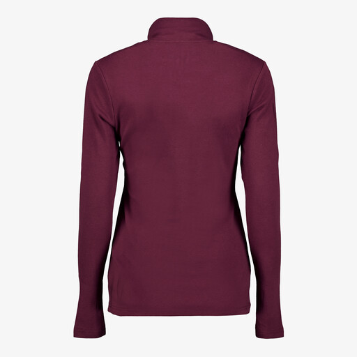 Dames skipully met rits rood