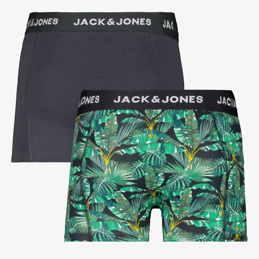 Heren boxershorts met blaadjesprint 2-pack