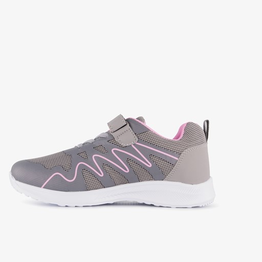 Meisjes sportschoenen grijs roze