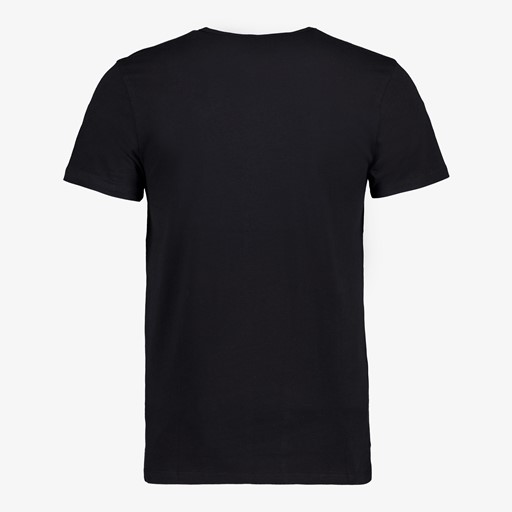 Heren T-shirt zwart ronde hals