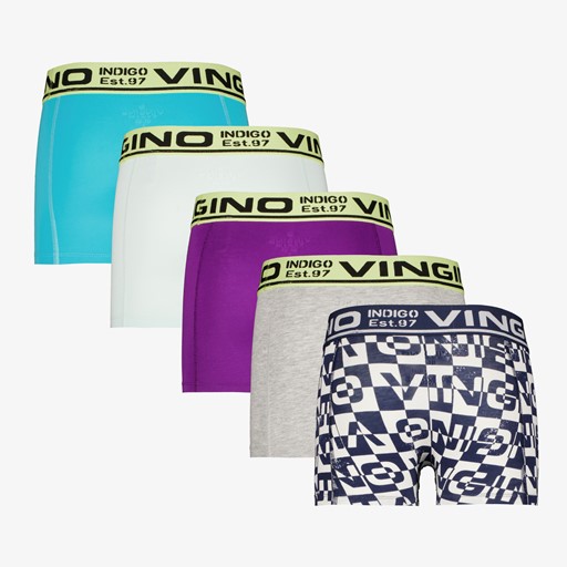 Jongens boxershorts paars multicolor