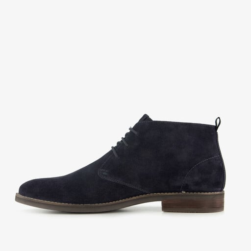 Van Beer leren heren veterschoenen blauw