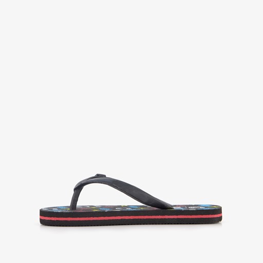 Jongens teenslippers met game controllers zwart