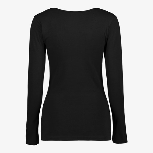 Dames shirt katoen zwart