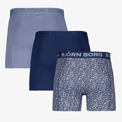 Heren boxershort 3 pack blauw
