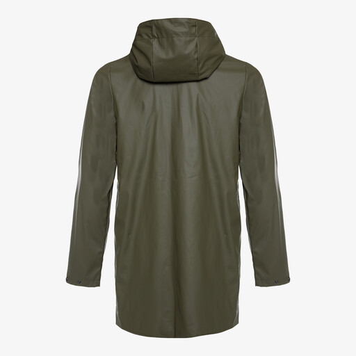 Lange heren regenjas groen