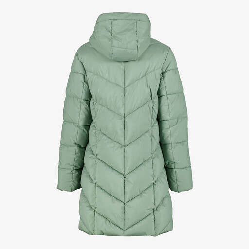 Gewatteerde dames winterjas groen