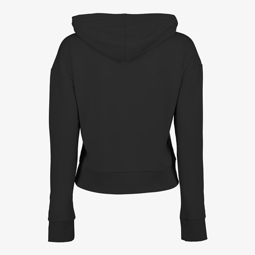 Cropped dames hoodie zwart