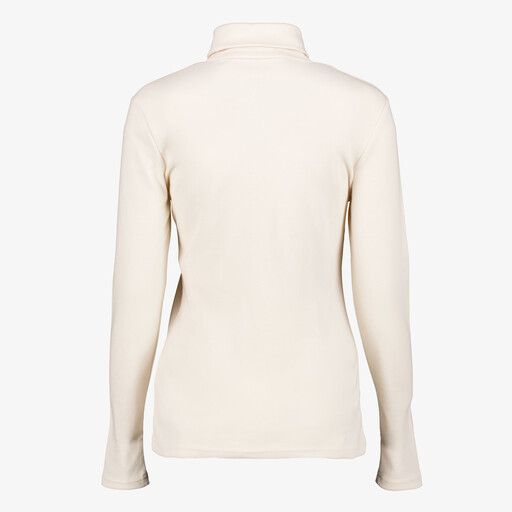 Dames skipully met rollneck wit