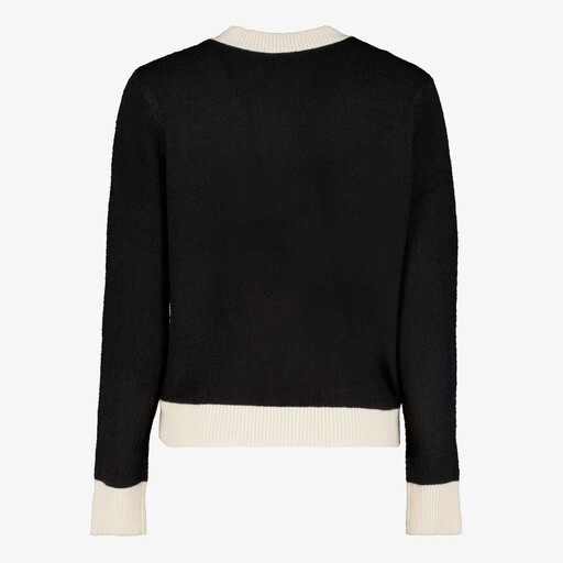 Dames vest zwart wit