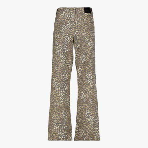 Dames wide leg jeans luipaardprint lengte 33