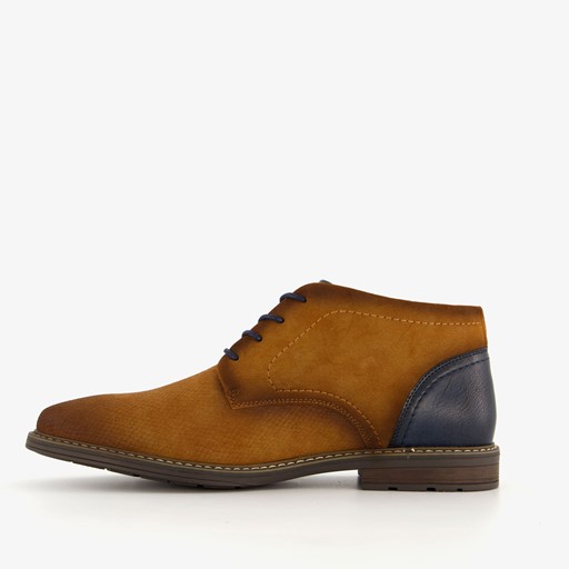 Heren veterschoenen cognac