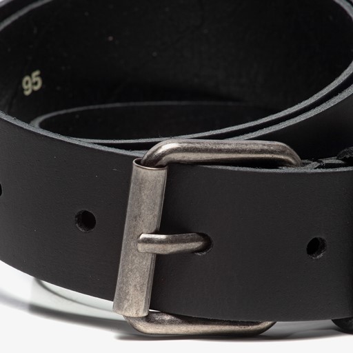 Leren heren riem zwart