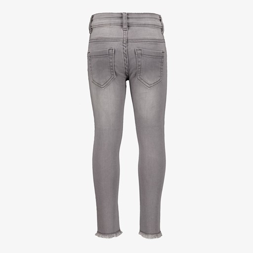 Meisjes jeans lichtgrijs