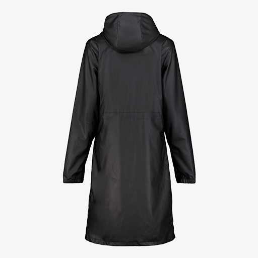 Dames parka regenjas zwart