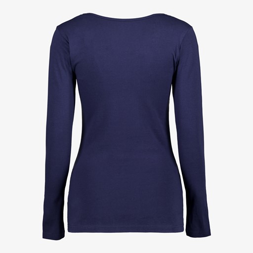 Dames shirt katoen blauw