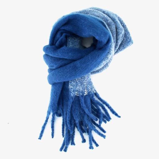 Zachte dames sjaal ijsblauw
