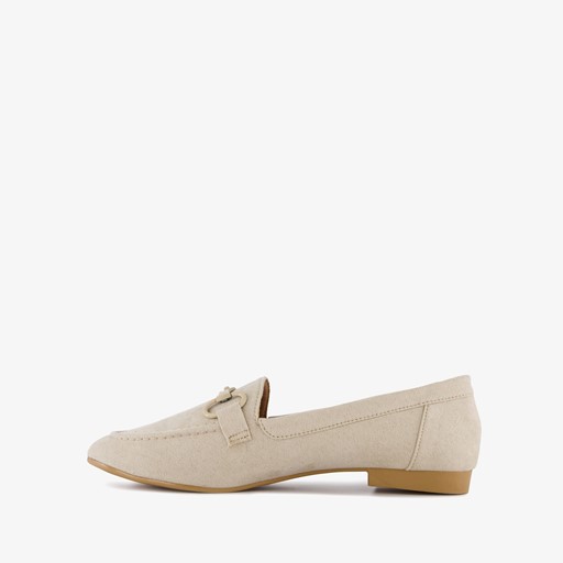 Dames loafers beige