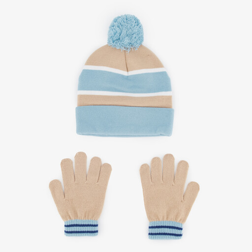 Chase kinder set muts handschoenen