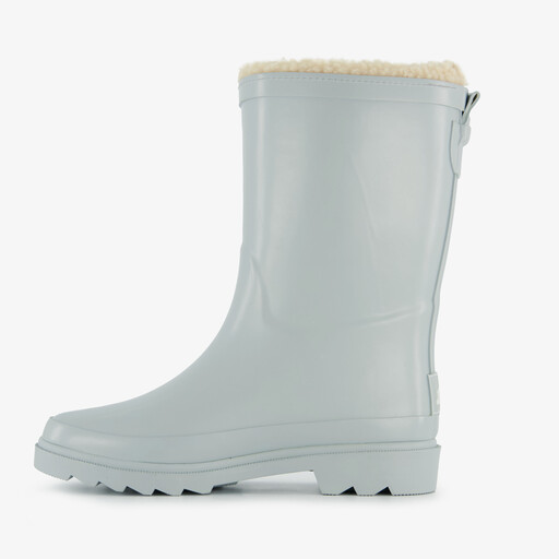 Gevoerde kinder regenlaarzen grijsgroen