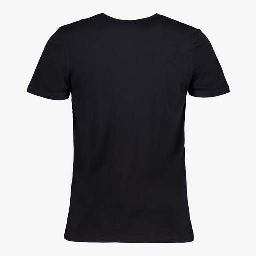 Heren T-shirt zwart met V-hals