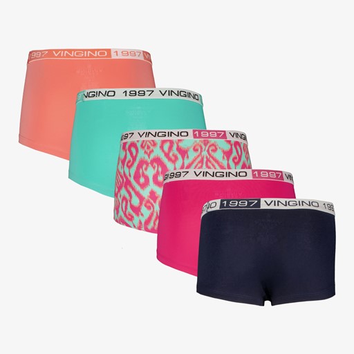 Meisjes boxershorts roze multicolor