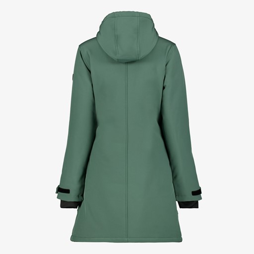 Dames softshell parka jas groen