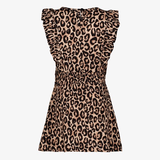 Meisjes jurk met luipaardprint