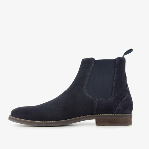 Suede heren Chelsea boots blauw