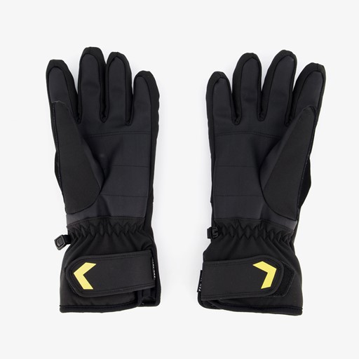 Heren softshell skihandschoenen zwart