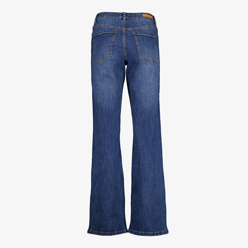 Dames wide leg jeans donkerblauw lengte 31