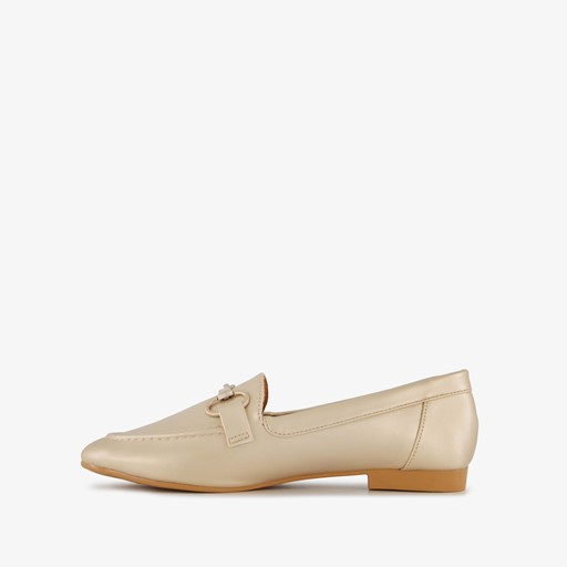 Dames loafers goudkleurig