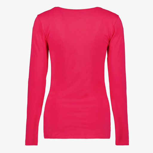 Dames shirt met lange mouwen roze