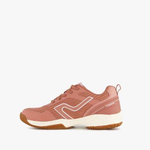 Meisjes zaalschoenen roze wit