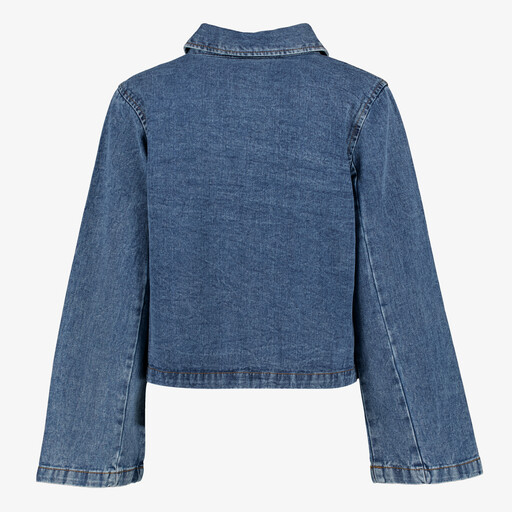 Korte dames spijkerjas blauw
